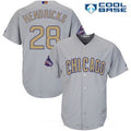 Kyle Hendricks #28 Chicago Cubs Majestic Mens 2017 World Series Champions Gold Limited Cool Base Jersey - Gray