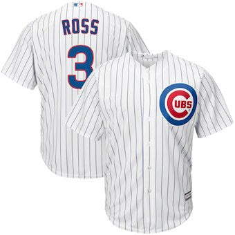 David Ross #3 Chicago Cubs Majestic Mens Home Limited Cool Base Player Jersey - White