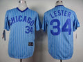 Light Blue #34 Chicago Cubs Majestic Mens 1988 Jon Lester Limited Jersey