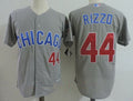Anthony Rizzo #44 Chicago Cubs Majestic Mens Road Small Number Limited Cool Base Jersey - Gray