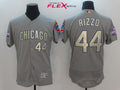 Anthony Rizzo #44 Chicago Cubs Majestic Mens 2017 World Series Champions Gold Limited Flex Base Jersey - Gray