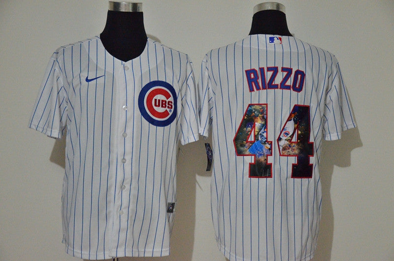 Anthony Rizzo #44 Chicago Cubs Nike Mens Unforgettable Moment Fashion Limited Cool Base Jersey - White