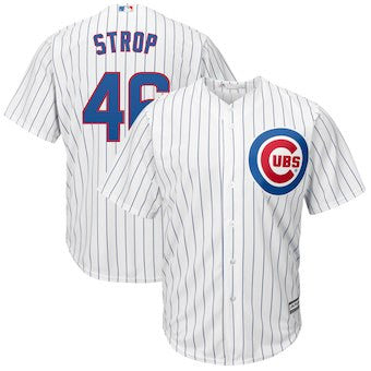 Pedro Strop #46 Chicago Cubs Majestic Mens Home Cool Base Limited Player Jersey - White