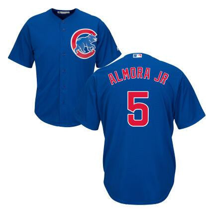 Albert Almora Jr #5 Chicago Cubs Majestic Mens Limited Cool Base Baseball Jersey - Blue