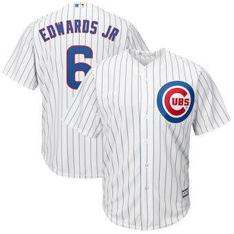 Carl Edwards Jr #6 Chicago Cubs Majestic Mens Home Cool Base Limited Player Jersey - White