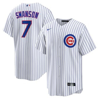 Dansby Swanson #7 Chicago Cubs Nike Mens Limited Cool Base Baseball Jersey - White