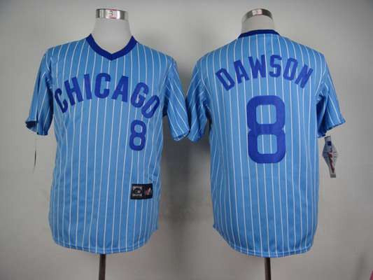 Andre Dawson #8 Chicago Cubs Majestic Mens 1988 Limited Jersey - Light Blue