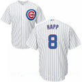 Ian Happ #8 Chicago Cubs Majestic Mens Home Limited Cool Base Jersey - White