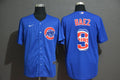 Javier Baez #9 Chicago Cubs Nike Mens Team Logo Limited Cool Base Jersey - Blue