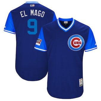 Javier Baez #9 Chicago Cubs Majestic Mens 2018 El Mago Roya Players Weekend Authentic Jersey