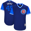 Jake Arrieta #49 Chicago Cubs Majestic Mens 2017 Snake Players Weekend Authentic Jersey - Royal