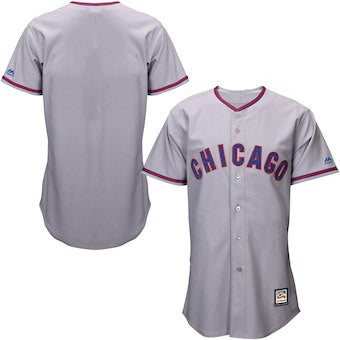 Chicago Cubs Majestic Mens Blank Cooperstown Limited Cool Base Team Jersey - Gray