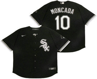 Yoan Moncada #10 Chicago White Sox Nike Mens Limited Cool Base Jersey - Black