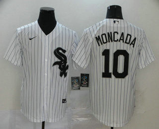 Yoan Moncada #10 Chicago White Sox Nike Mens Limited Cool Base Jersey - White