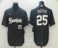 Andrew Vaughn #25 Chicago White Sox Nike Mens 2021 Small Number City Connect Limited Cool Base Jersey - Black