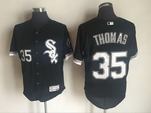 Frank Thomas #35 Chicago White Sox Majestic Mens 2016 Retired Flexbase Limited Baseball Jersey - Black