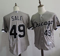 Chris Sale #49 Chicago White Sox Majestic Mens 2016 Road Flexbase Limited Baseball Jersey - Gray