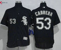 Melky Cabrera #53 Chicago White Sox Majestic Mens 2016 Limited Flex Base Jersey - Black