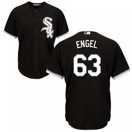 Adam Engel #63 Chicago White Sox Majestic Mens Limited Cool Base Jersey - Black