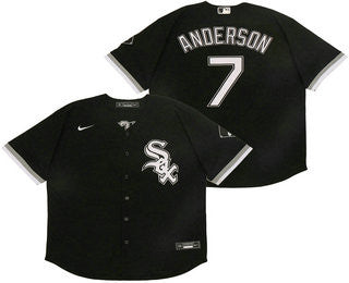 Tim Anderson #7 Chicago White Sox Nike Mens Limited Flex Base Jersey - Black