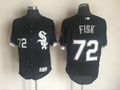 Carlton Fisk #72 Chicago White Sox Majestic Mens 2016 Retired Flexbase Limited Baseball Jersey - Black