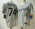 Eloy Jimenez #74 Chicago White Sox Nike Mens Limited Flex Base Jersey - Grey