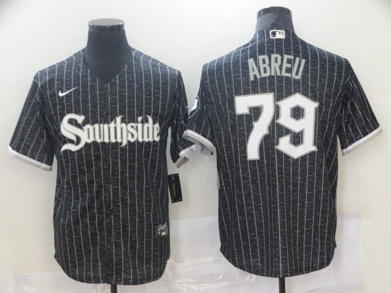 Jose Abreu #79 Chicago White Sox Nike Mens 2021 City Connect Limited Cool Base Jersey - Black