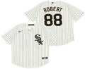 Luis Robert #88 Chicago White Sox Nike Mens Pinstripe Limited Cool Base Jersey - White