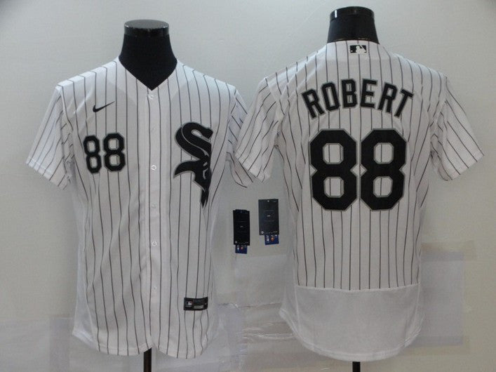Luis Robert #88 Chicago White Sox Nike Mens Pinstripe Limited Flex Base Jersey - White