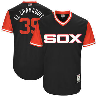 Alen Hanson Chicago White Sox Majestic Mens 2017 El Chamaquito Players Weekend Authentic Jersey - Black