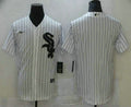 Chicago White Sox Nike Mens Blank Pinstripe Limited Cool Base Jersey - White