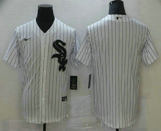 Chicago White Sox Nike Mens Blank Pinstripe Limited Cool Base Jersey - White
