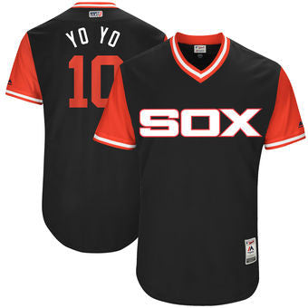 Yoan Moncada Chicago White Sox Majestic Mens 2017 Yoyo Players Weekend Authentic Jersey - Black