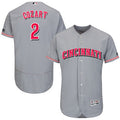 Zack Cozart #2 Cincinnati Reds Mens Flexbase Authentic Jersey - Grey