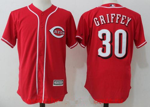 Ken Griffey Jr #30 Cincinnati Reds Mens Limited Retired Cool Base Jersey - Red