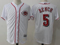 Johnny Bench #5 Cincinnati Reds Mens Limited Retired Cool Base Jersey - White