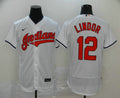 Francisco Lindor #12 Cleveland Indians Nike Mens Limited Flex Base Jersey - White