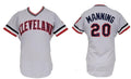 Rick Manning #20 Cleveland Indians Majestic Mens Retired Pullover Cooperstown Limited Jersey - Gray