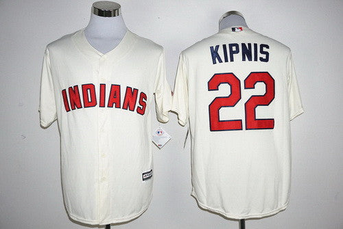 Jason Kipnis #22 Cleveland Indians Mens Name Limited Cool Base Baseball Jersey - Cream