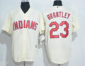 Michael Brantley #23 Cleveland Indians Majestic Mens Limited Cool Base Jersey - Cream