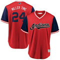 Andrew Miller #24 Cleveland Indians Majestic Mens 2018 Miller Time Players Weekend Limited Cool Base Jersey - Red
