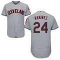 Manny Ramirez #24 Cleveland Indians Majestic Mens 2016 Retired Flexbase Limited Baseball Jersey - Gray