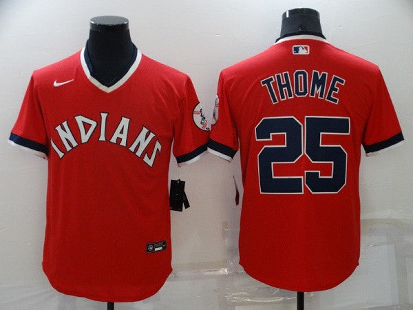 Jim Thome #25 Cleveland Indians Mens Limited Baseball Jersey - Red