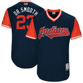 Michael Brantley #23 Cleveland Indians Majestic Mens 2017 Dr Smooth Players Weekend Authentic Jersey - Navy