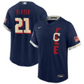 Cleveland Navy Mens 2021 Star Game Gift Cleveland Fans Custom Jersey