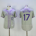 Todd Helton #17 Colorado Rockies Majestic Mens 2016 Retired Flexbase Limited Baseball Jersey - Gray