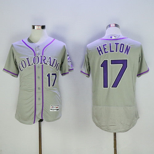 Todd Helton #17 Colorado Rockies Majestic Mens 2016 Retired Flexbase Limited Baseball Jersey - Gray