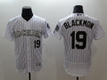Charlie Blackmon #19 Colorado Rockies Mens Authentic Flex Base Jersey - White
