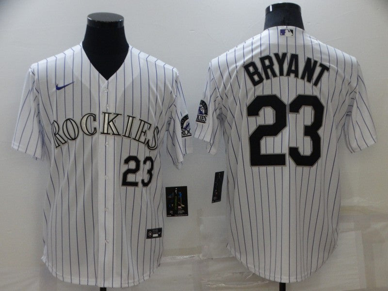 Kris Bryant #23 Colorado Rockies Nike Mens Limited Cool Base Jersey - White