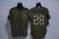 Nolan Arenado #28 Colorado Rockies Mens Salute To Service Limited Cool Base Jersey - Green